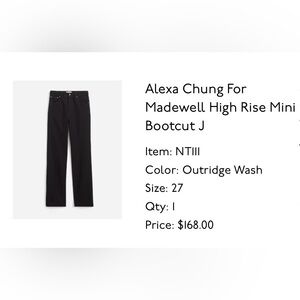 Made well by Alexa Chung High Rise Bootcut Jeans in Black